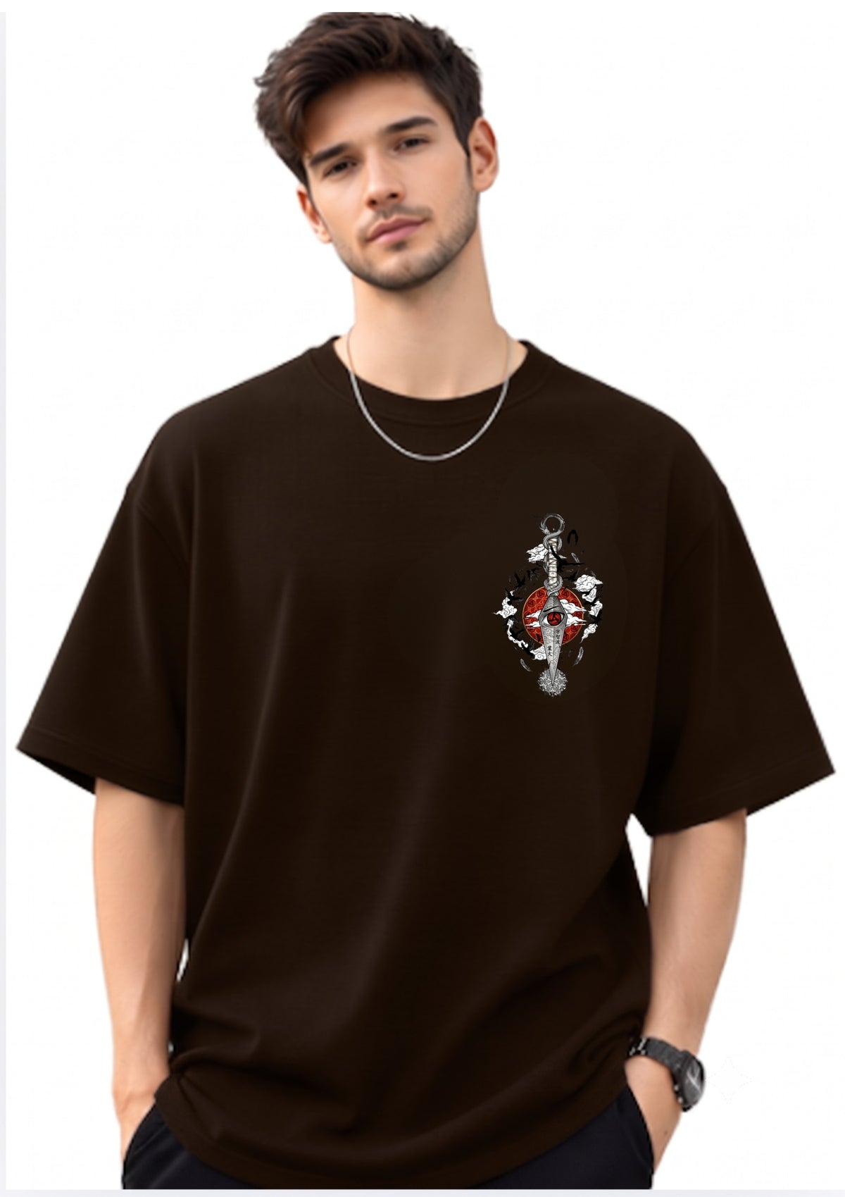 Sword Eye Graphic Oversized T-Shirt | 220 GSM | 100% Cotton