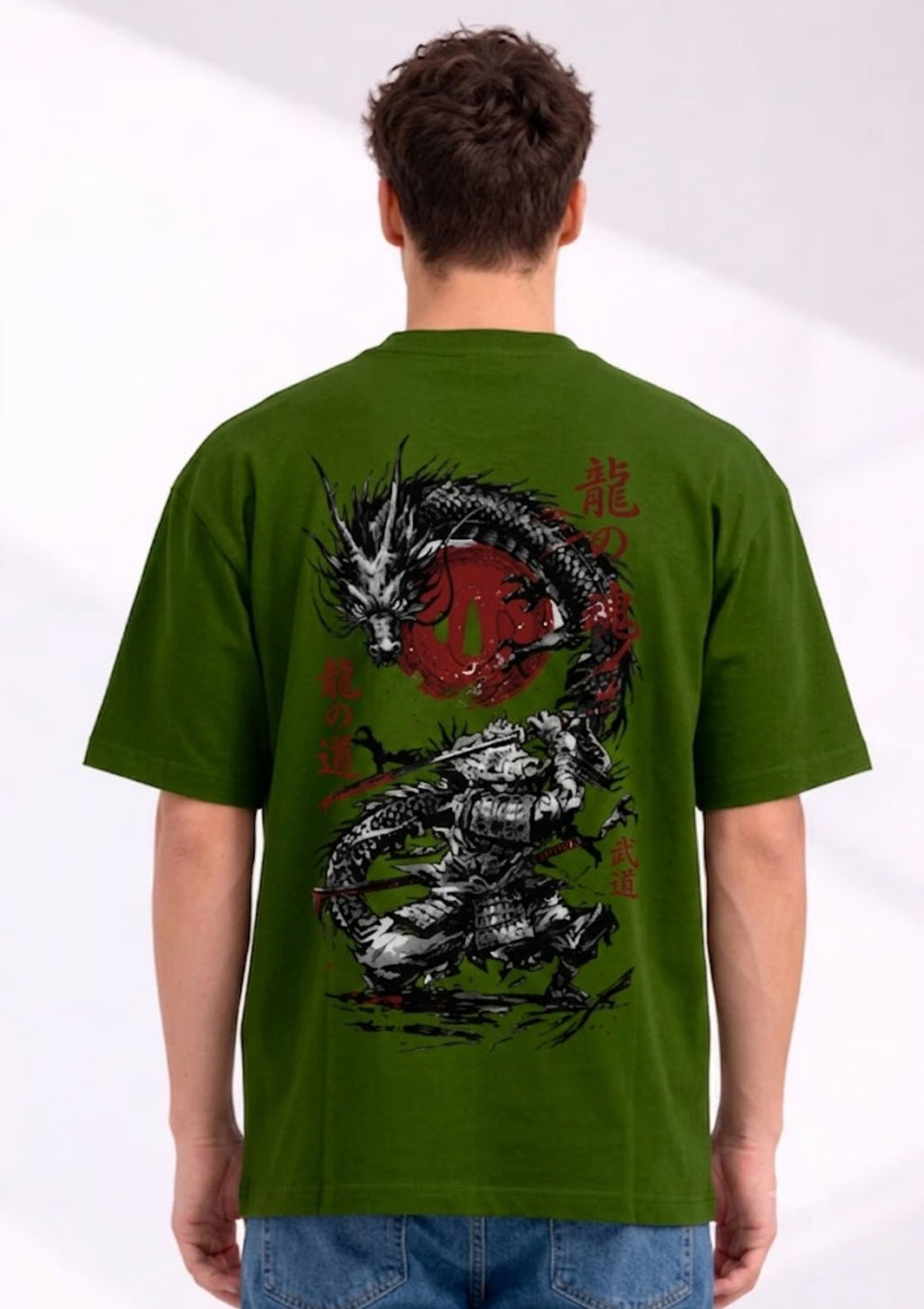 Chinese Dragon Graphic Oversized T-Shirt | 220 GSM | 100% Cotton
