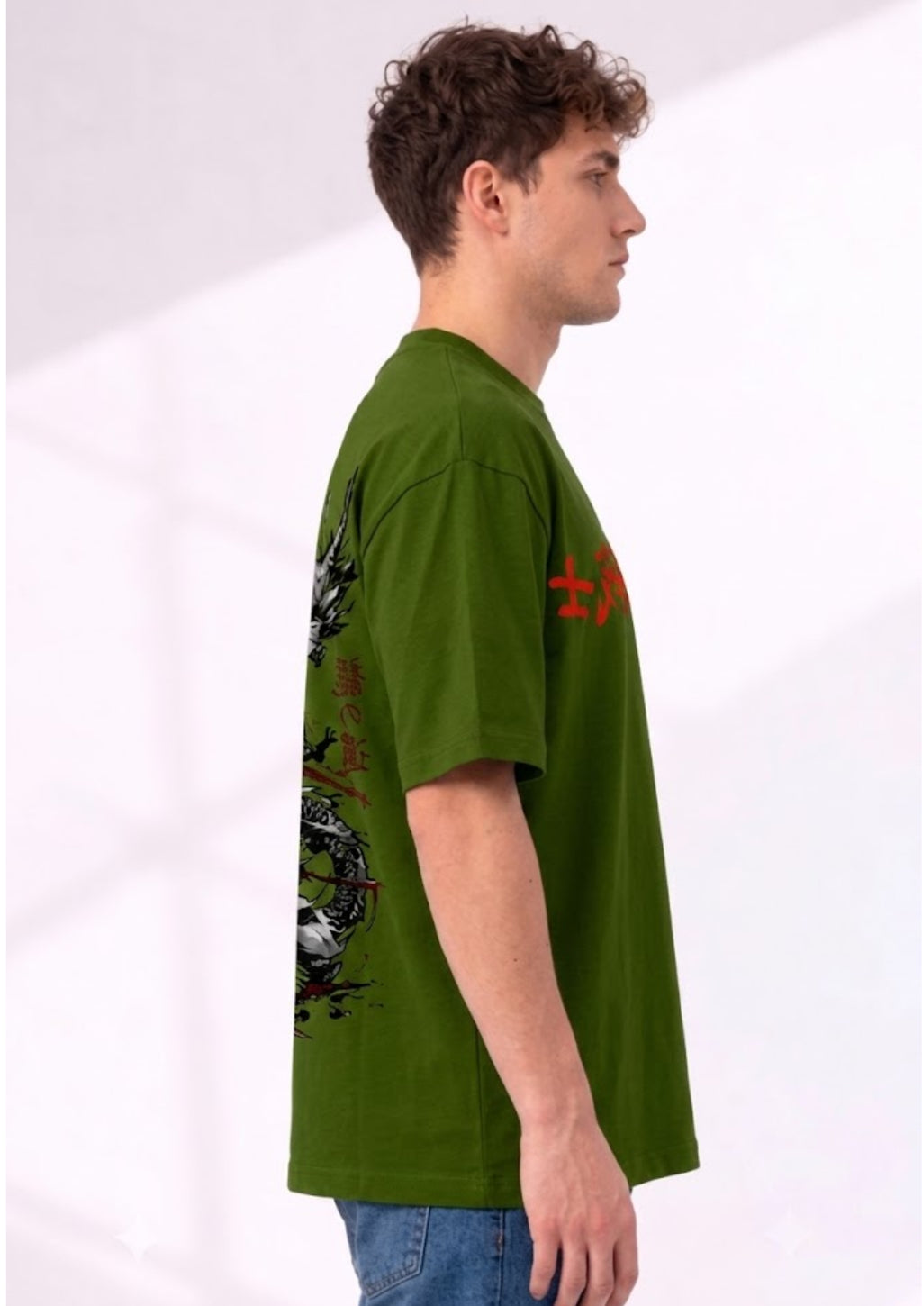 Chinese Dragon Graphic Oversized T-Shirt | 220 GSM | 100% Cotton