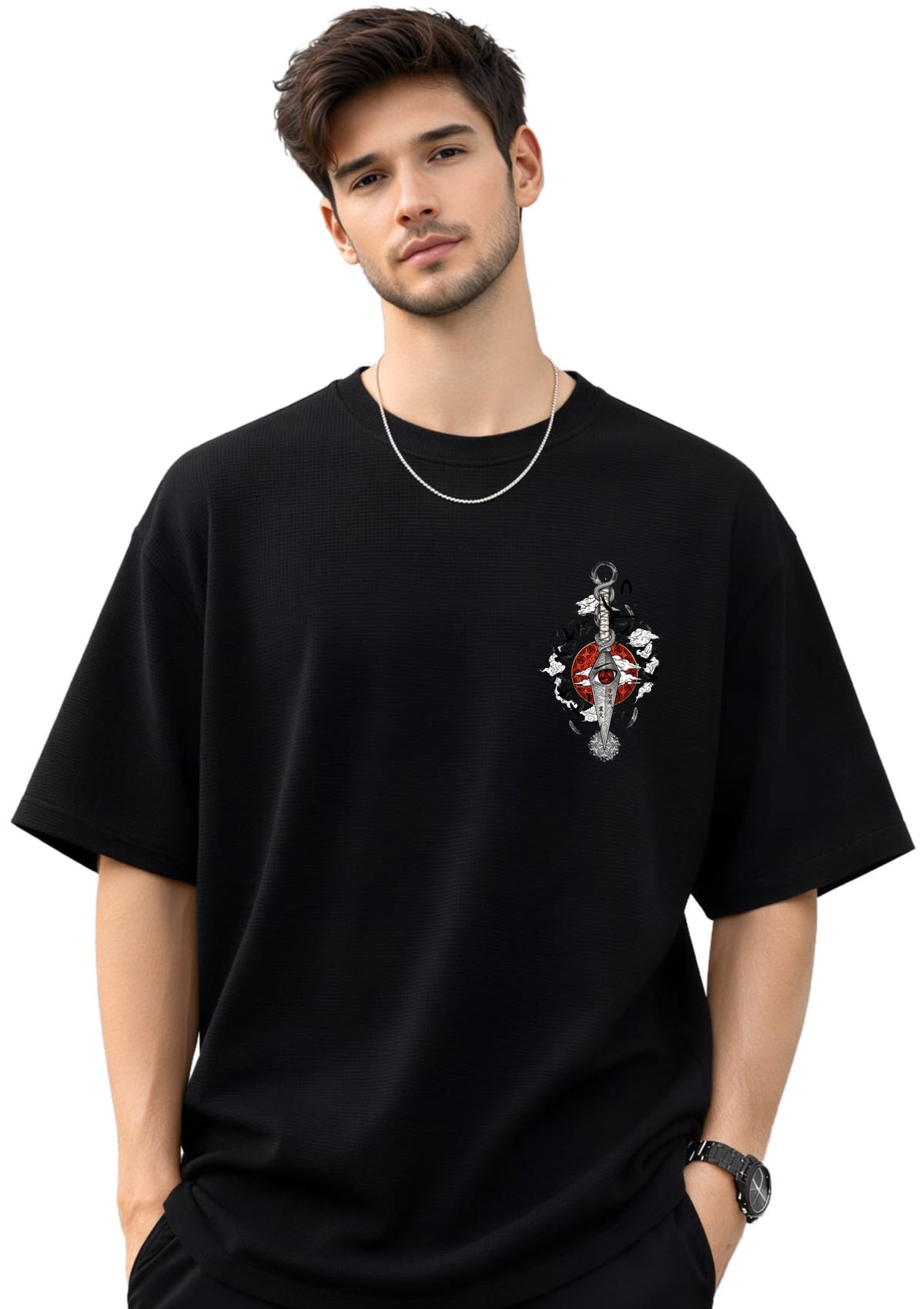 Sword Eye Graphic Oversized T-Shirt | 220 GSM | 100% Cotton