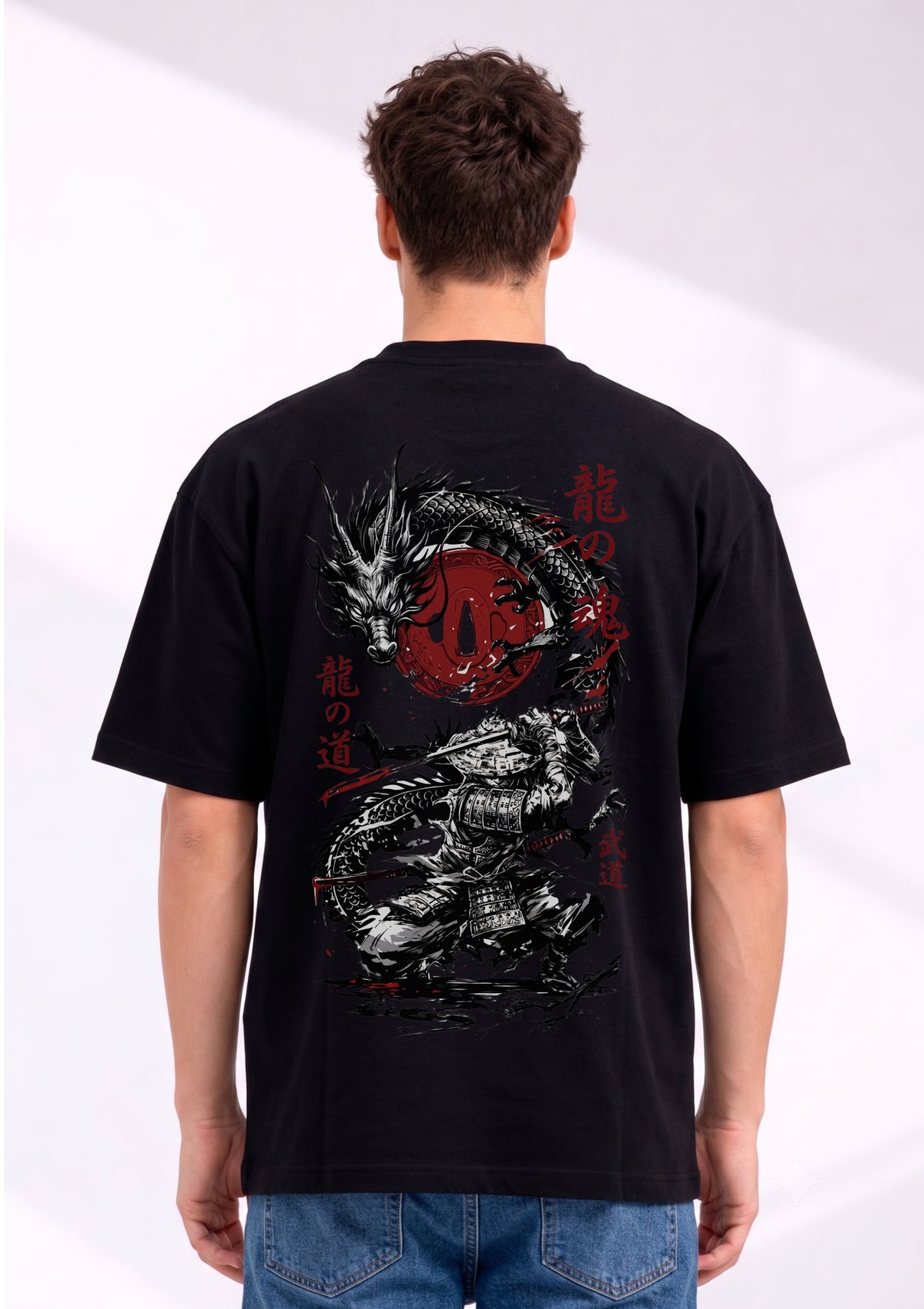 Chinese Dragon Graphic Oversized T-Shirt | 220 GSM | 100% Cotton