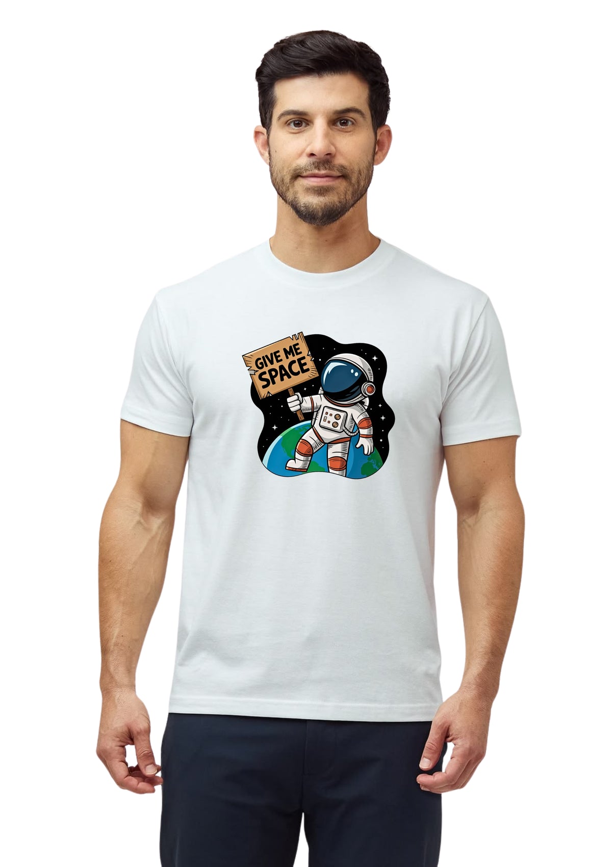 Give Me Space Regular T-Shirt | 180 GSM | 100% Cotton