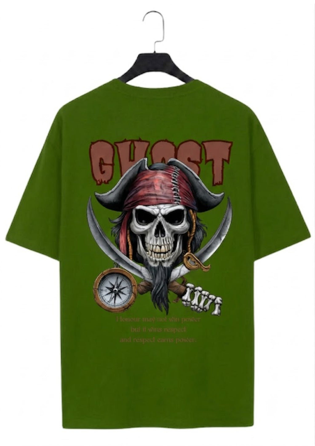 Ghost Graphic Oversized T-Shirt | 220 GSM | 100% Cotton