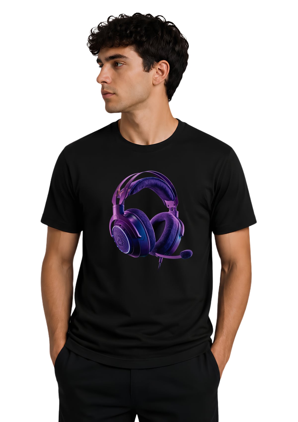 Headphones Regular T-Shirt | 180 GSM | 100% Cotton
