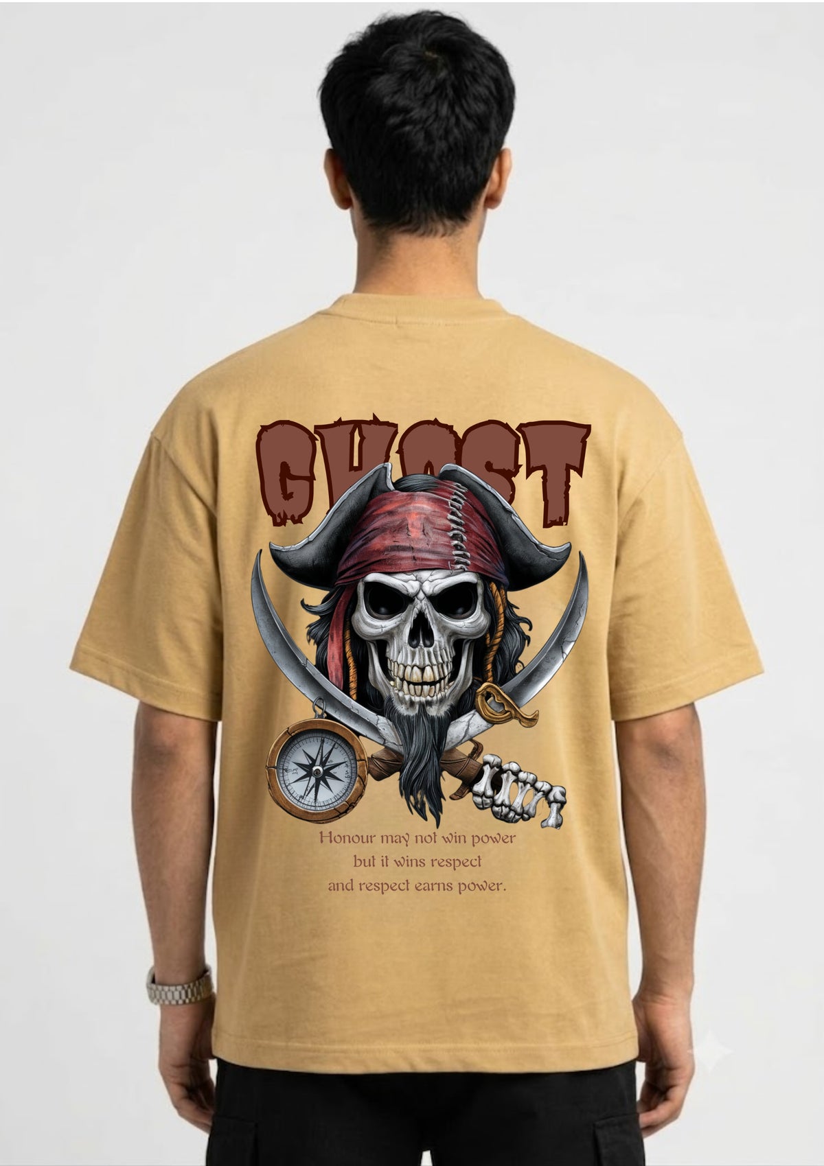 Ghost Graphic Oversized T-Shirt | 220 GSM | 100% Cotton