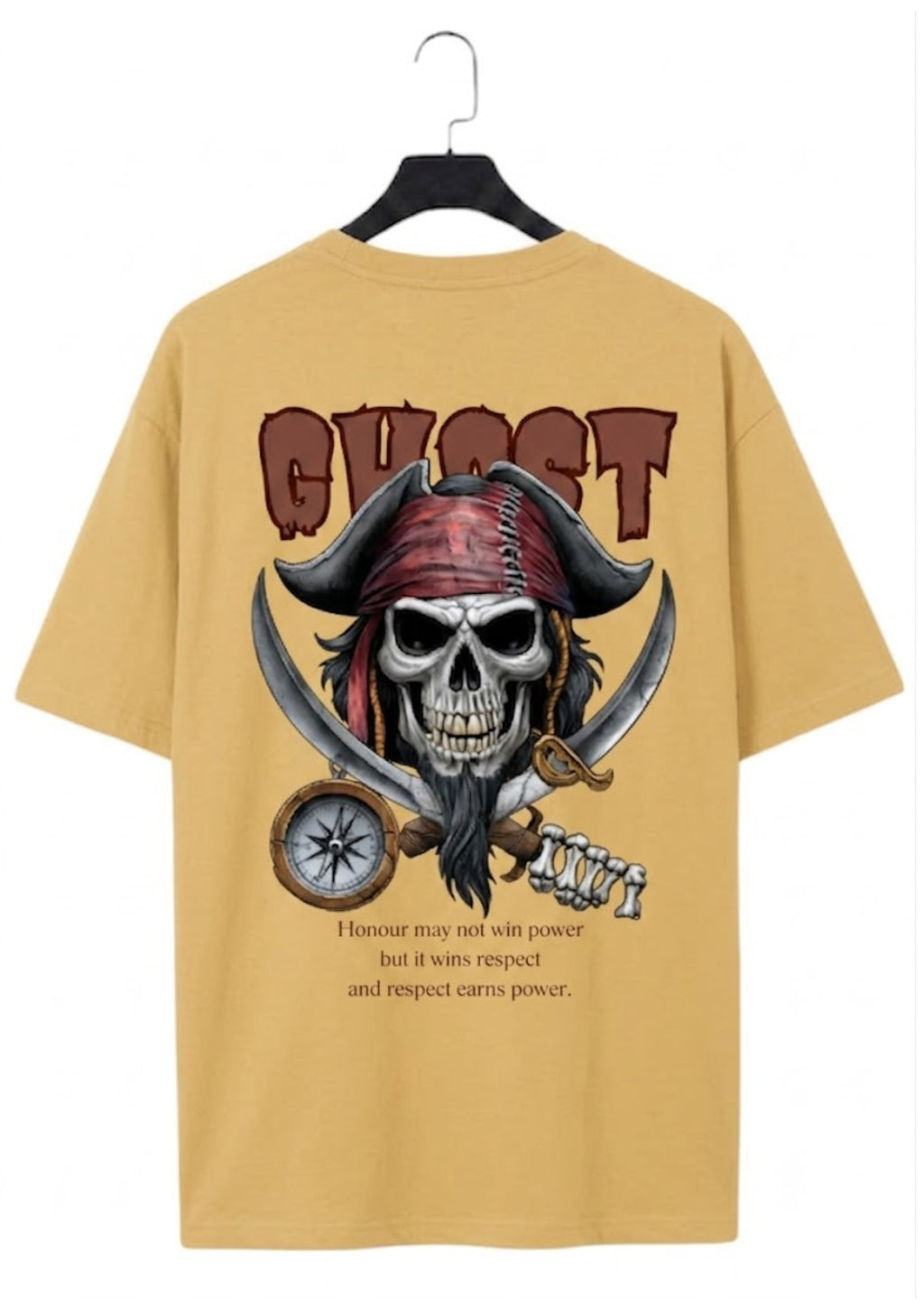 Ghost Graphic Oversized T-Shirt | 220 GSM | 100% Cotton