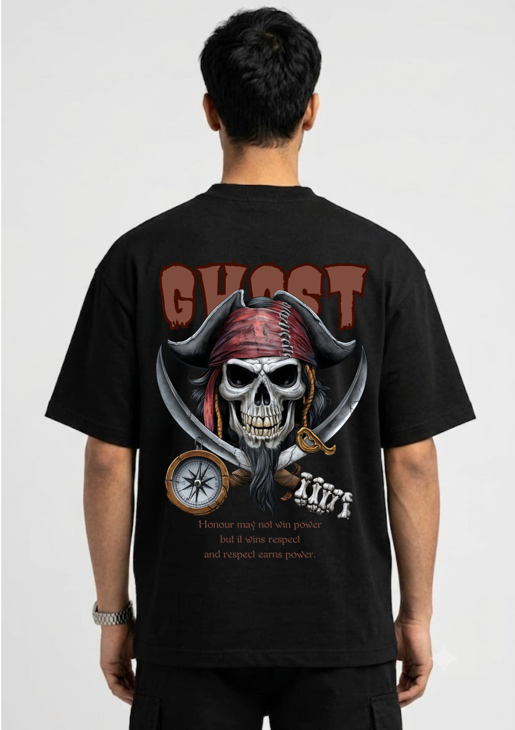 Ghost Graphic Oversized T-Shirt | 220 GSM | 100% Cotton