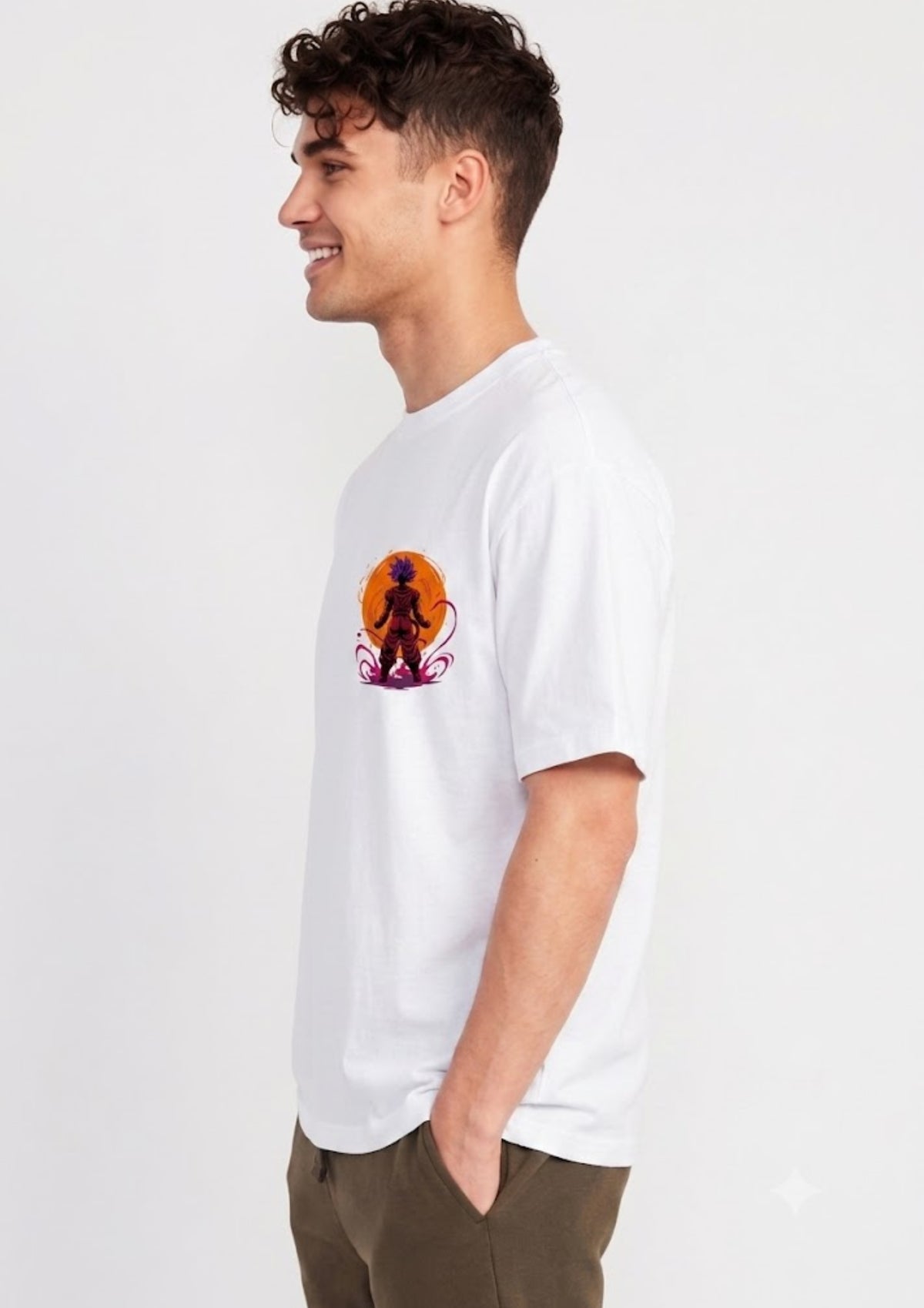 Goku Graphic Oversized T-Shirt | 220 GSM | 100% Cotton