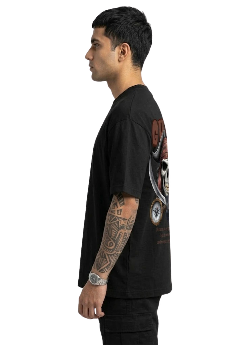 Ghost Graphic Oversized T-Shirt | 220 GSM | 100% Cotton