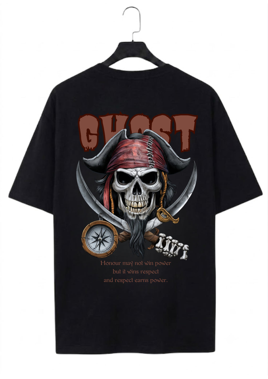 Ghost Graphic Oversized T-Shirt | 220 GSM | 100% Cotton