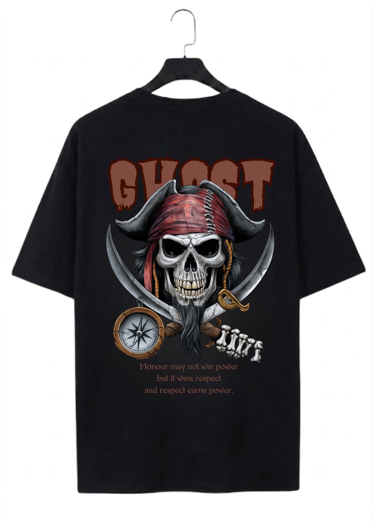 Ghost Graphic Oversized T-Shirt | 220 GSM | 100% Cotton