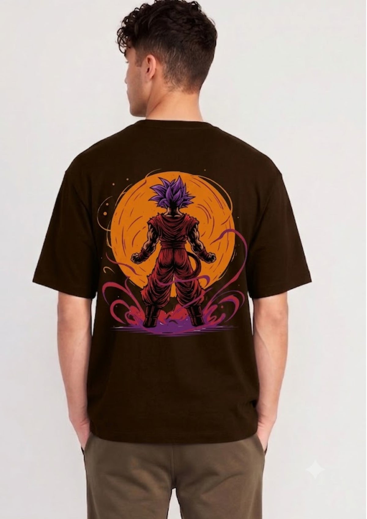 Goku Graphic Oversized T-Shirt | 220 GSM | 100% Cotton