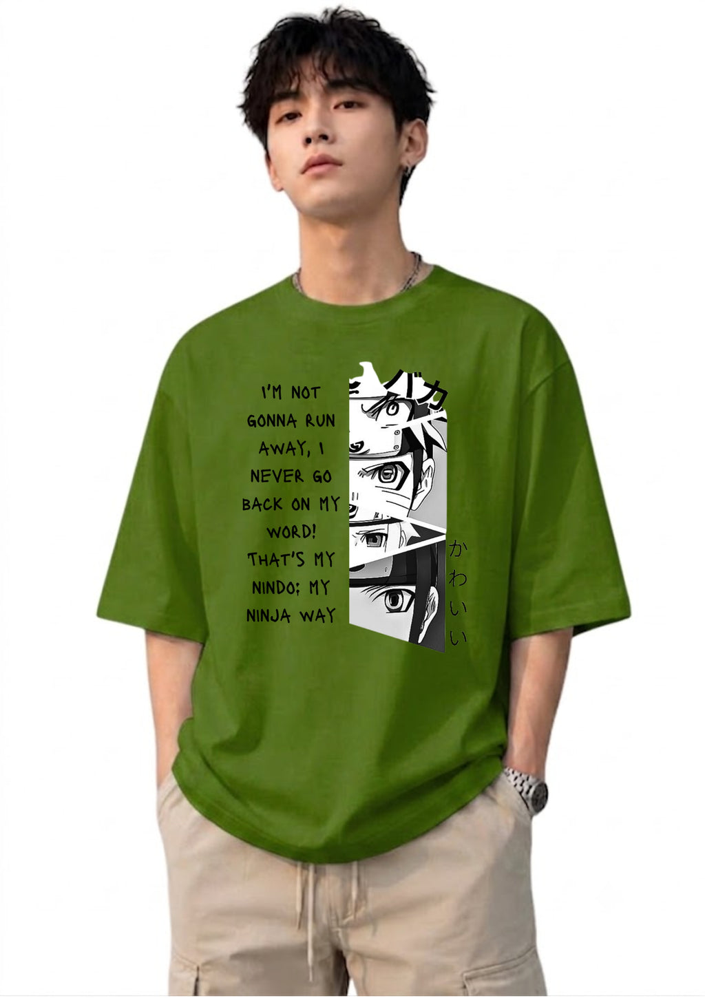 Anime Print Graphic Oversized T-Shirt | 220 GSM | 100% Cotton