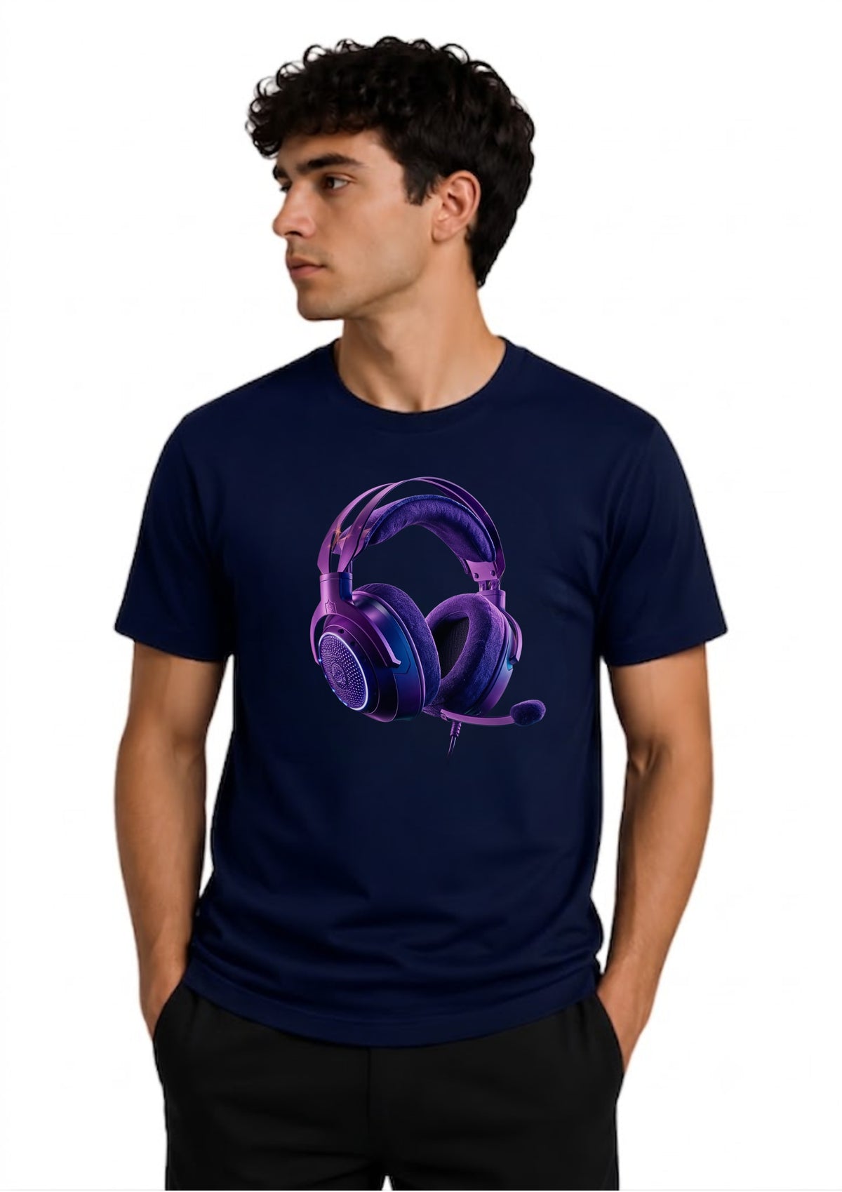 Headphones Regular T-Shirt | 180 GSM | 100% Cotton