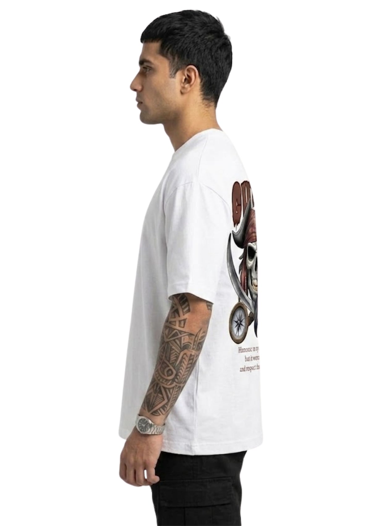 Ghost Graphic Oversized T-Shirt | 220 GSM | 100% Cotton