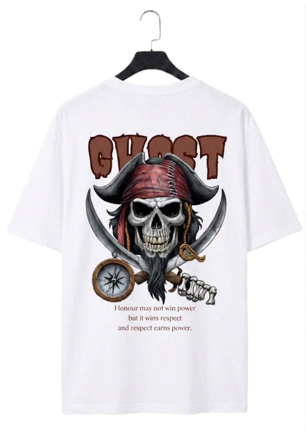 Ghost Graphic Oversized T-Shirt | 220 GSM | 100% Cotton