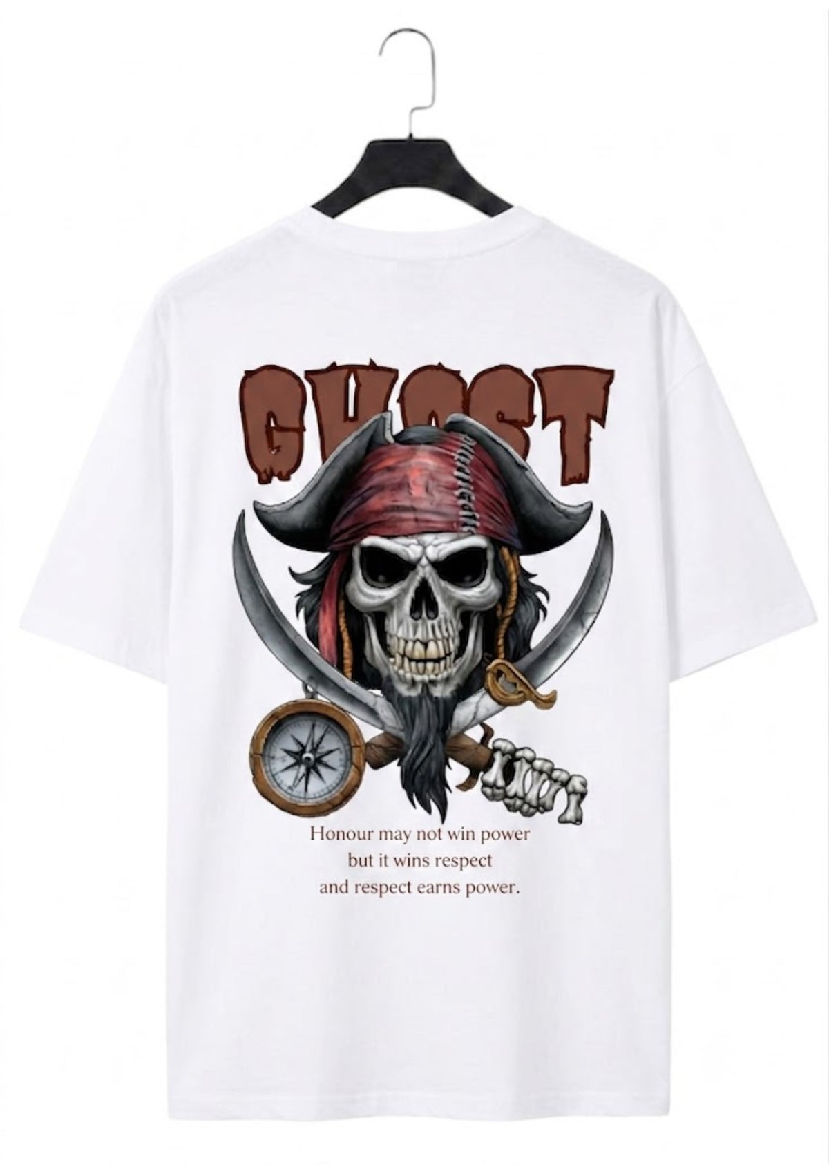 Ghost Graphic Oversized T-Shirt | 220 GSM | 100% Cotton