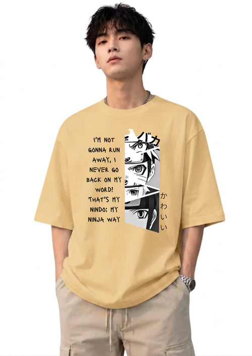 Anime Print Graphic Oversized T-Shirt | 220 GSM | 100% Cotton