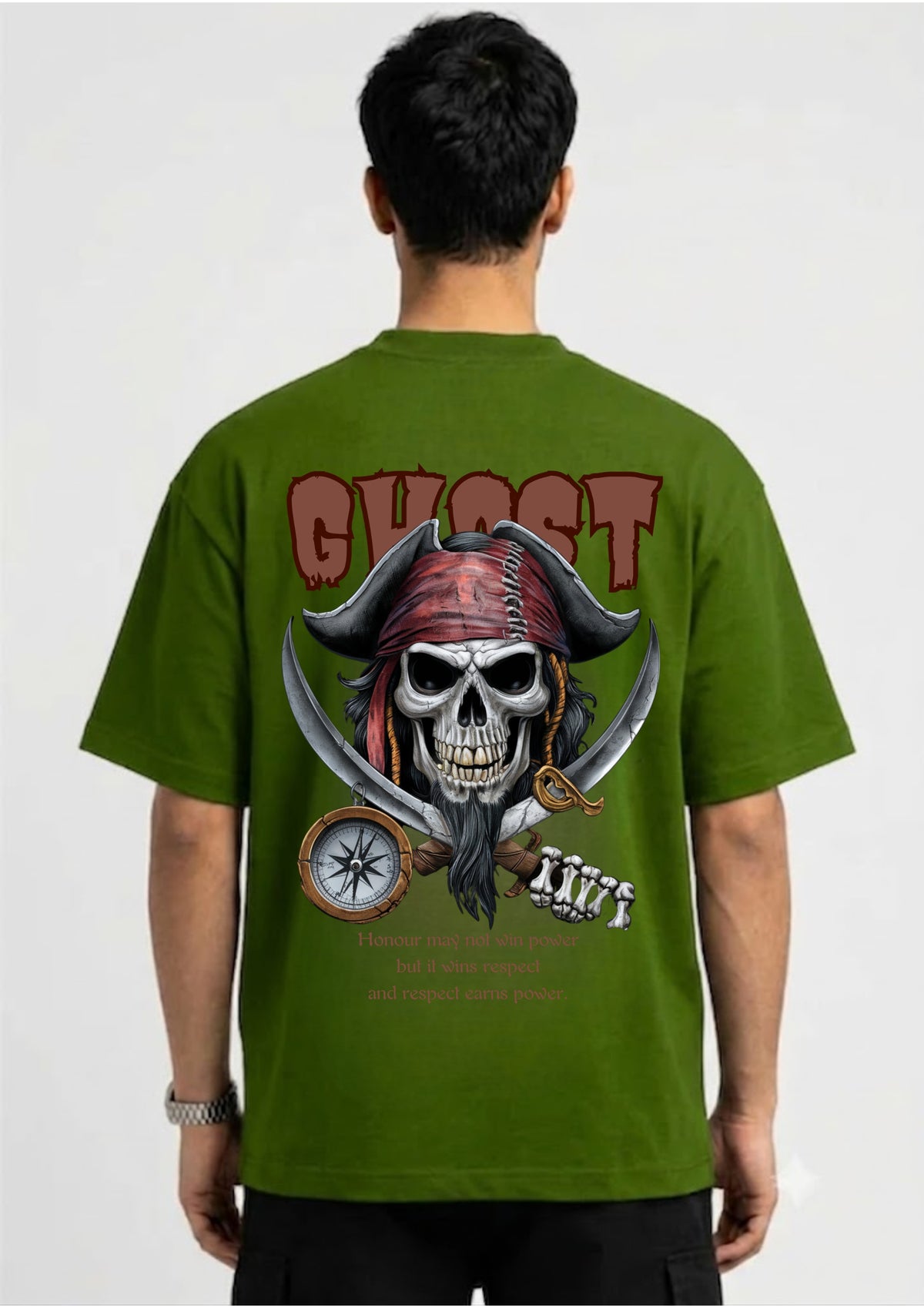 Ghost Graphic Oversized T-Shirt | 220 GSM | 100% Cotton