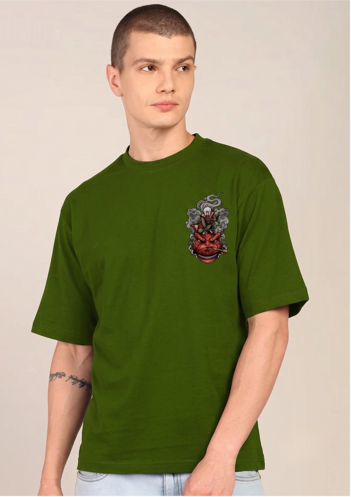 Senjutsu Graphic Oversized T-Shirt | 220 GSM | 100% Cotton