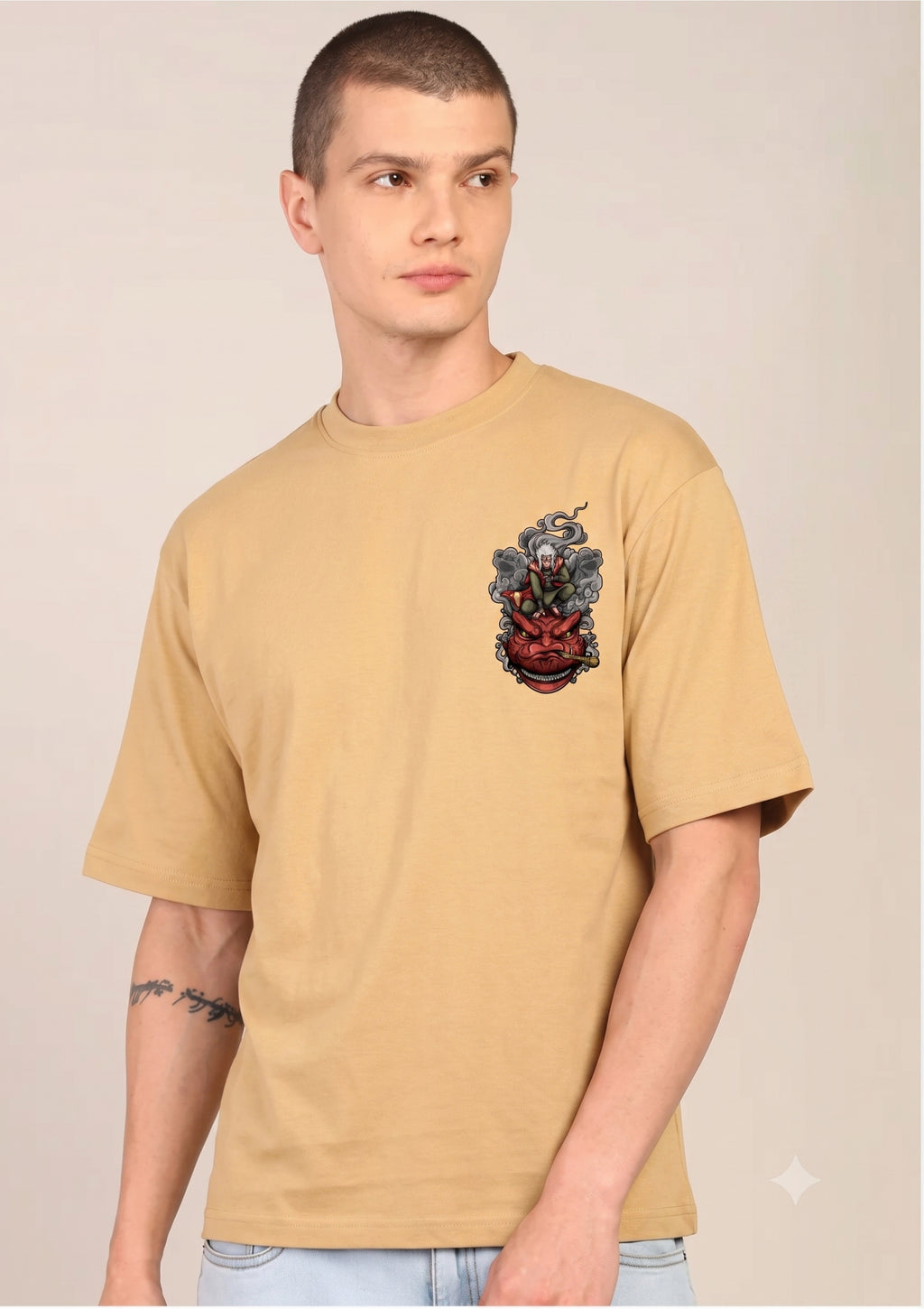 Senjutsu Graphic Oversized T-Shirt | 220 GSM | 100% Cotton