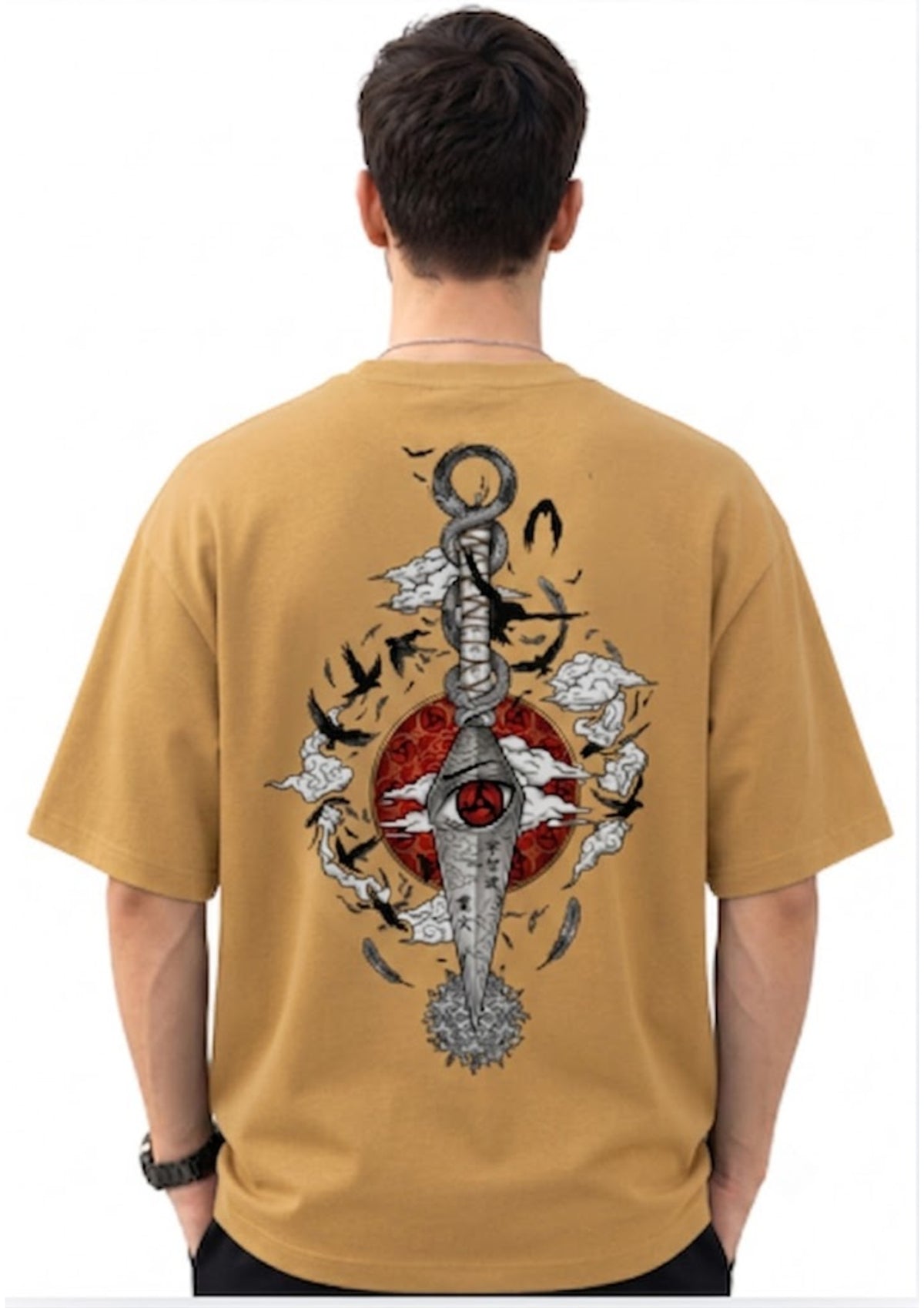 Sword Eye Graphic Oversized T-Shirt | 220 GSM | 100% Cotton