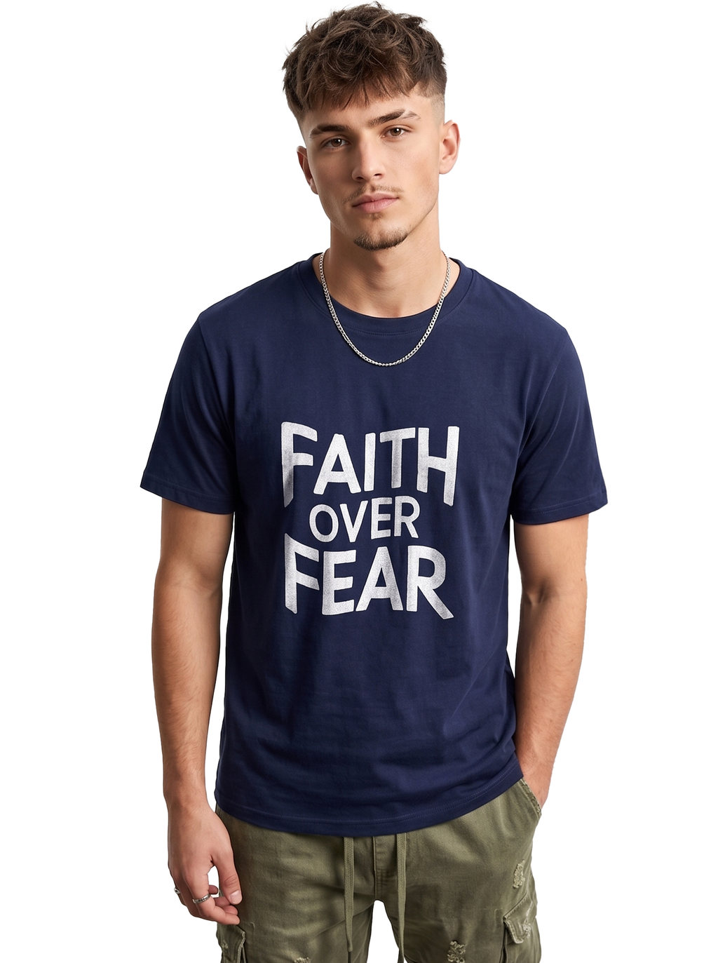Faith Over You Regular T-Shirt | 180 GSM | 100% Cotton