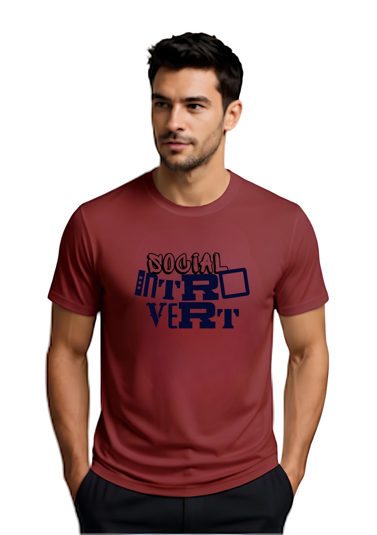 Social Introvert Regular T-Shirt | 180 GSM | 100% Cotton