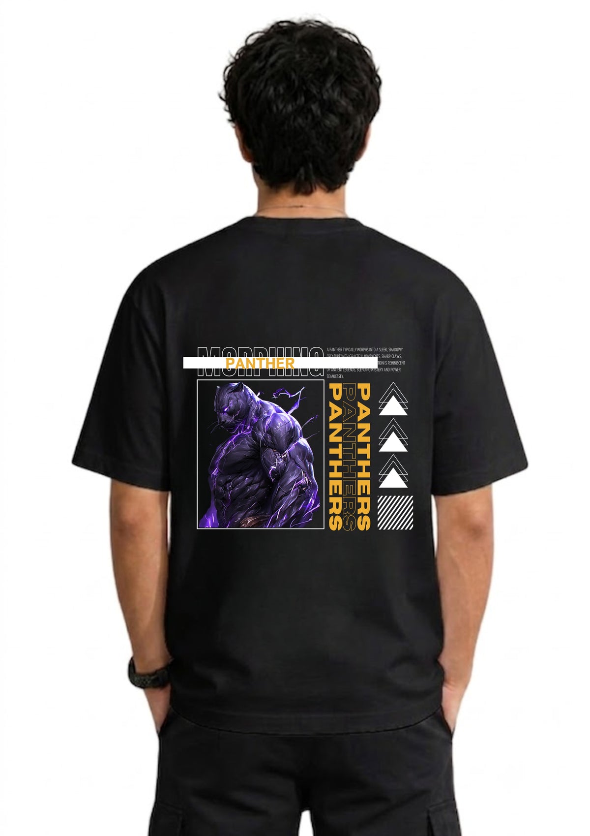 Panther Graphic Oversized T-Shirt | 220 GSM | 100% Cotton