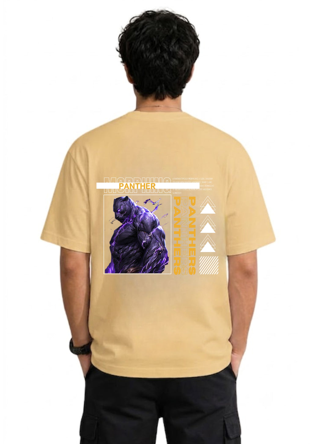 Panther Graphic Oversized T-Shirt | 220 GSM | 100% Cotton
