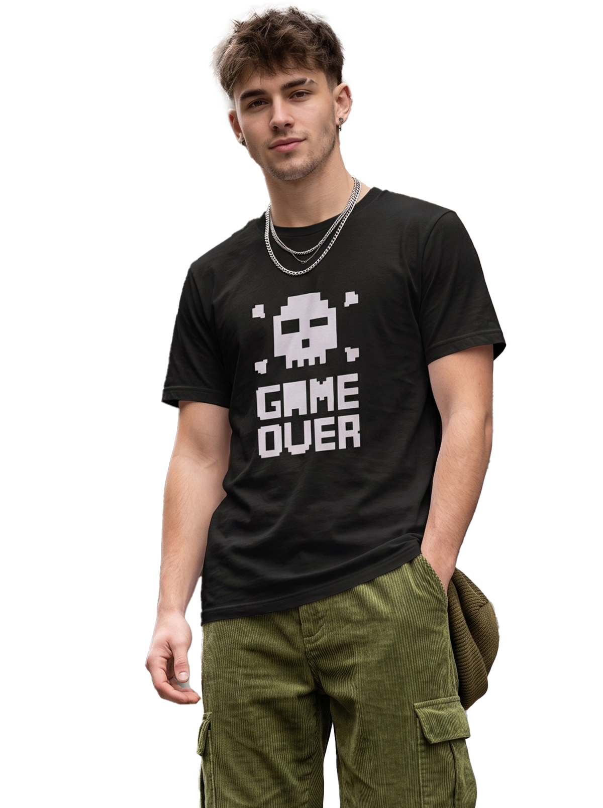 Game Over Regular T-Shirt | 180 GSM | 100% Cotton
