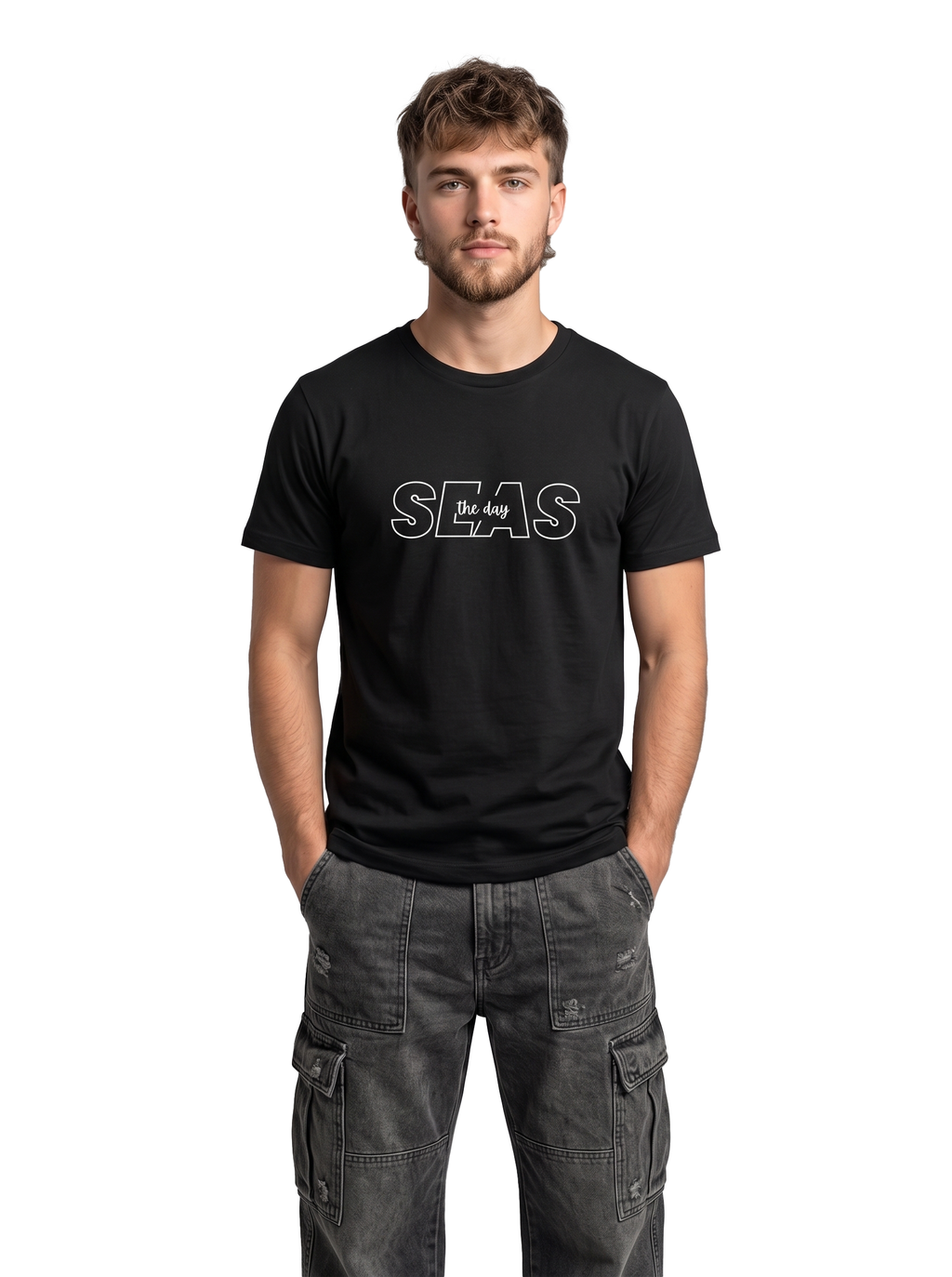 Seas the Day Regular T-Shirt | 180 GSM | 100% Cotton