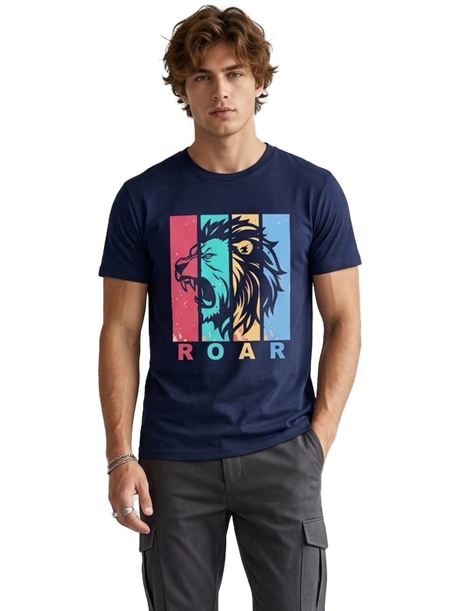 Lion Roar Regular T-Shirt | 180 GSM | 100% Cotton