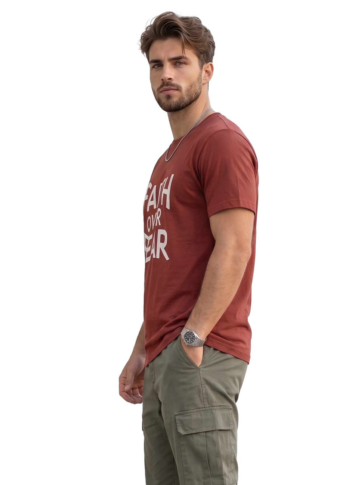 Faith Over You Regular T-Shirt | 180 GSM | 100% Cotton
