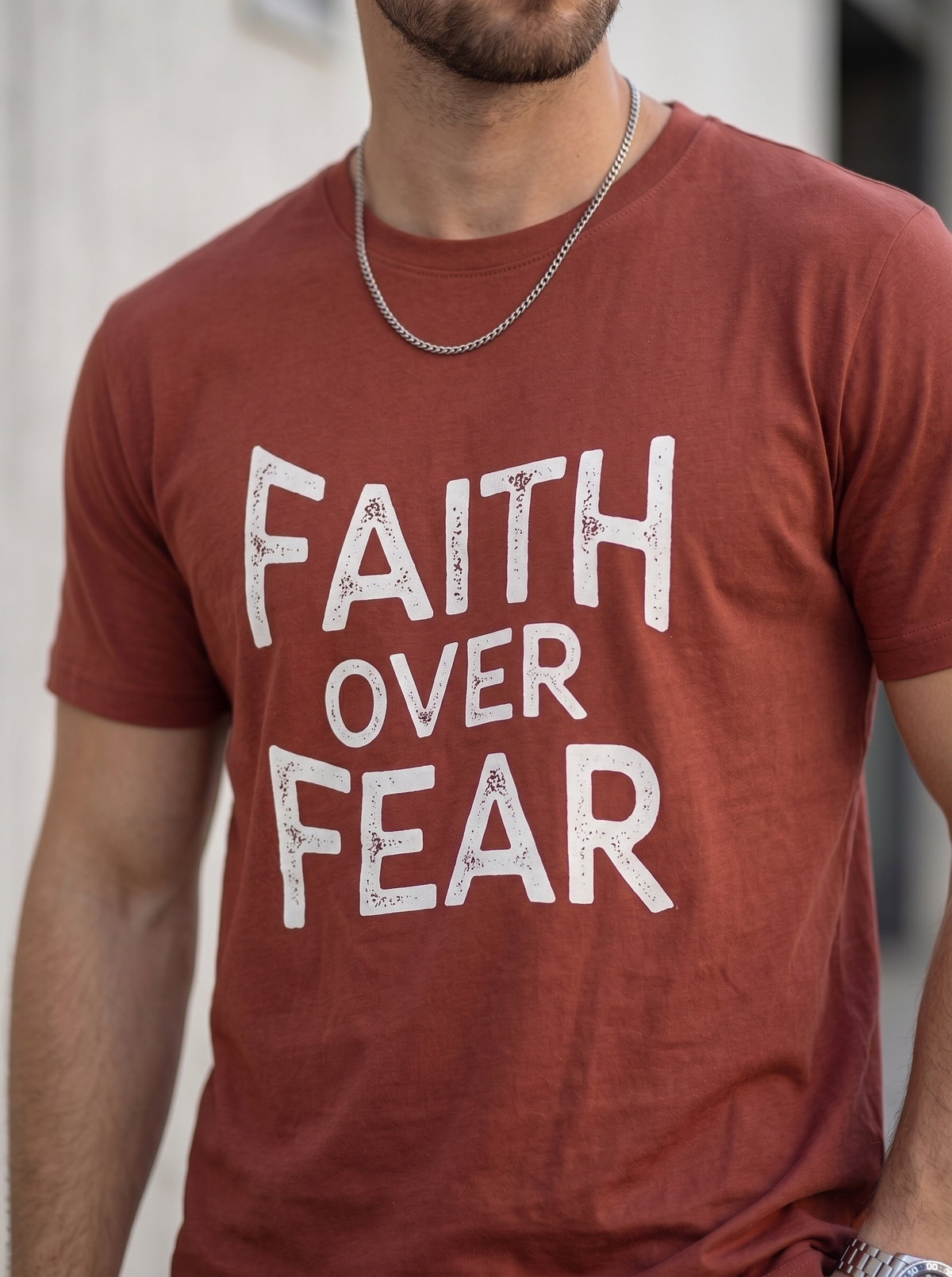 Faith Over You Regular T-Shirt | 180 GSM | 100% Cotton