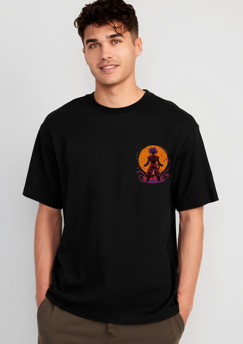 Goku Graphic Oversized T-Shirt | 220 GSM | 100% Cotton