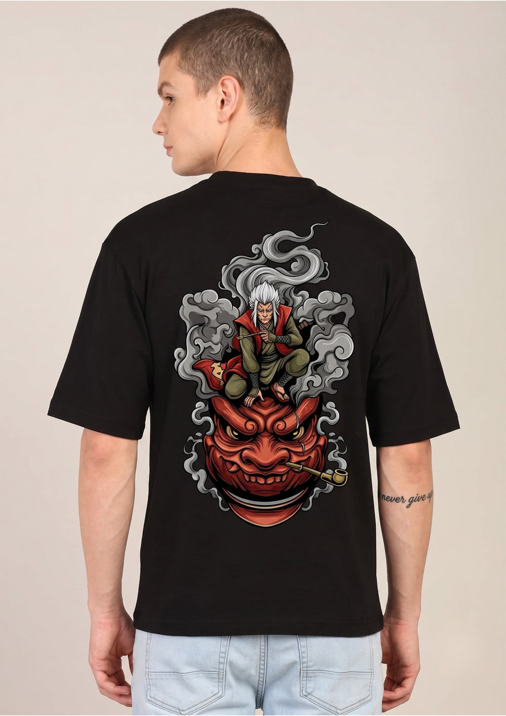 Senjutsu Graphic Oversized T-Shirt | 220 GSM | 100% Cotton