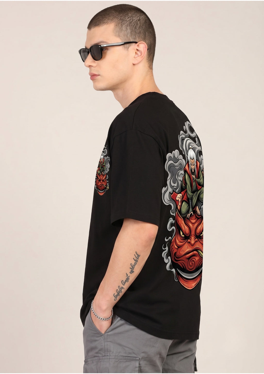 Senjutsu Graphic Oversized T-Shirt | 220 GSM | 100% Cotton
