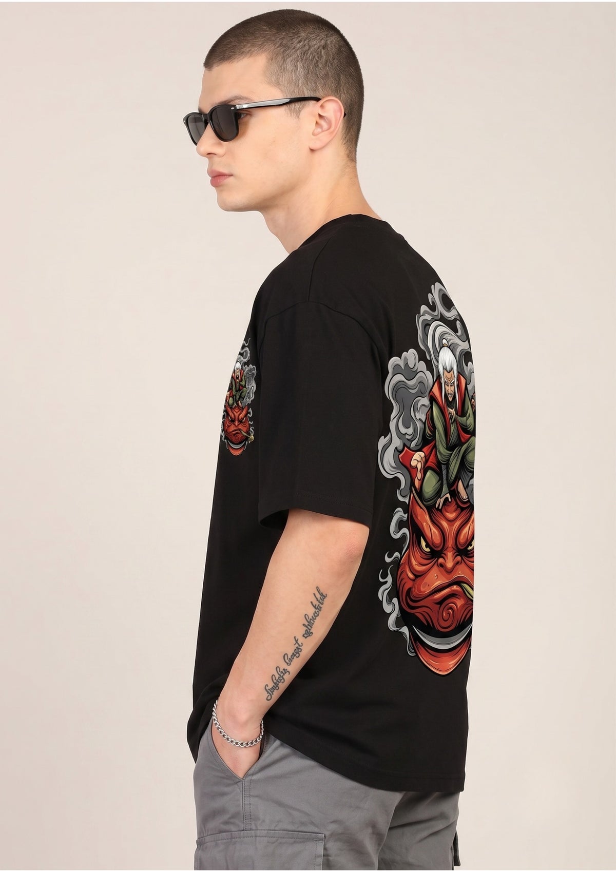 Senjutsu Graphic Oversized T-Shirt | 220 GSM | 100% Cotton
