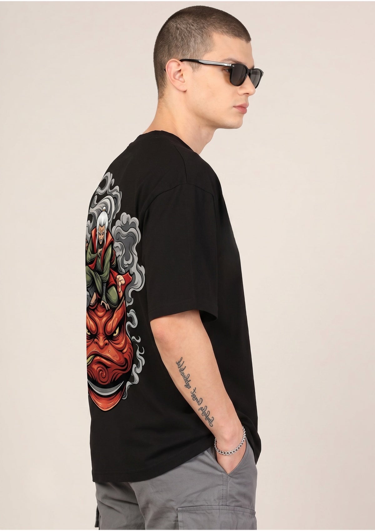 Senjutsu Graphic Oversized T-Shirt | 220 GSM | 100% Cotton