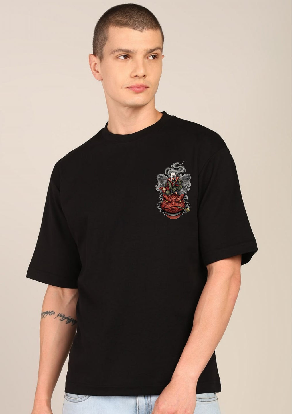 Senjutsu Graphic Oversized T-Shirt | 220 GSM | 100% Cotton