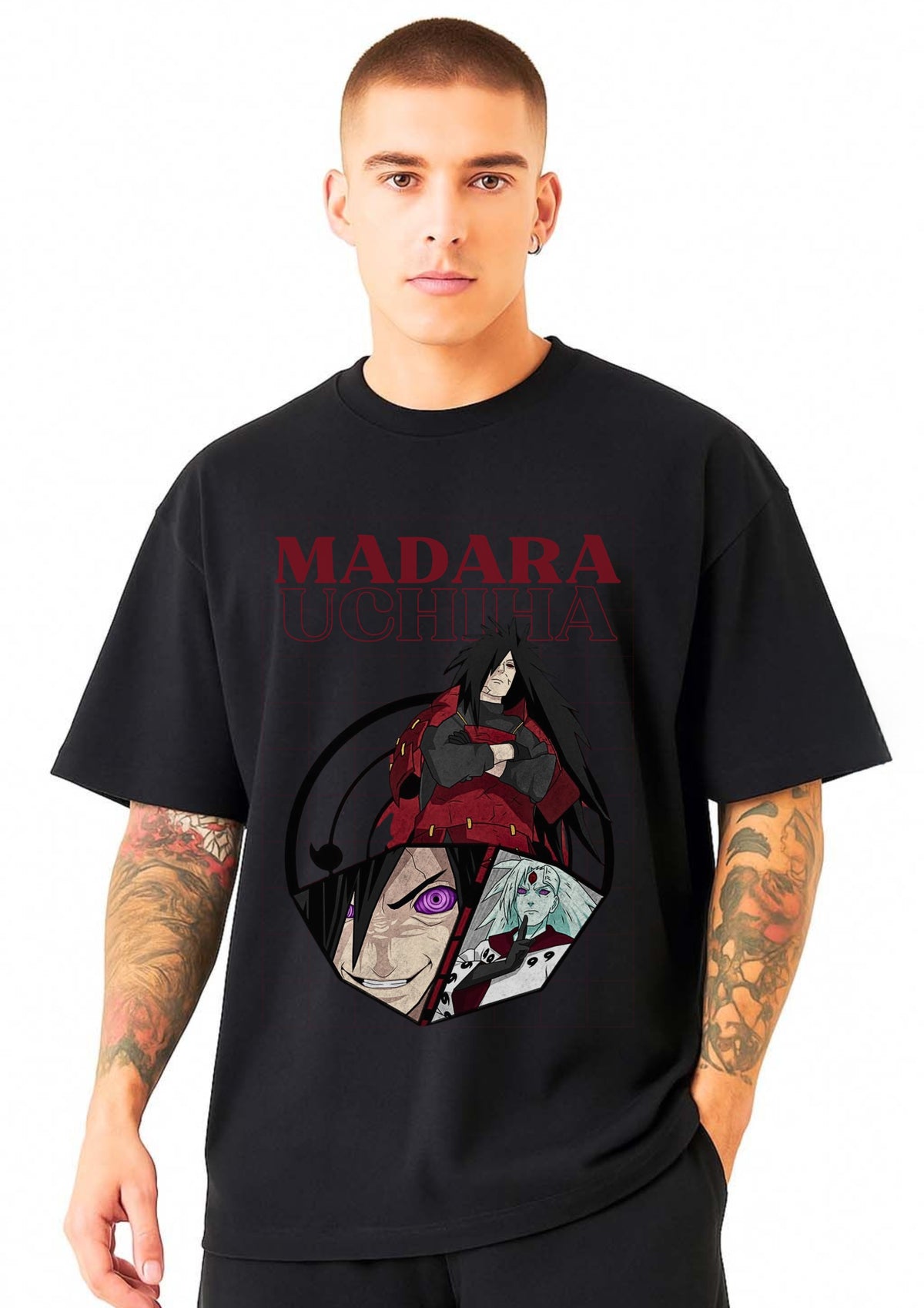 Madara Uchiha Graphic Oversized T-Shirt | 220 GSM | 100% Cotton