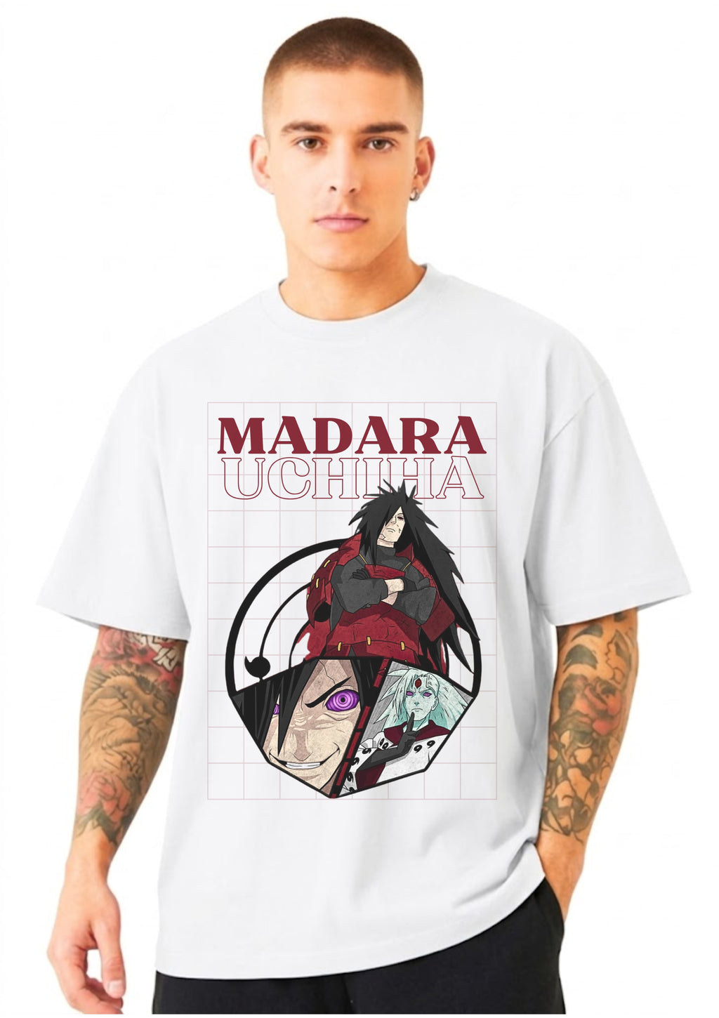 Madara Uchiha Graphic Oversized T-Shirt | 220 GSM | 100% Cotton