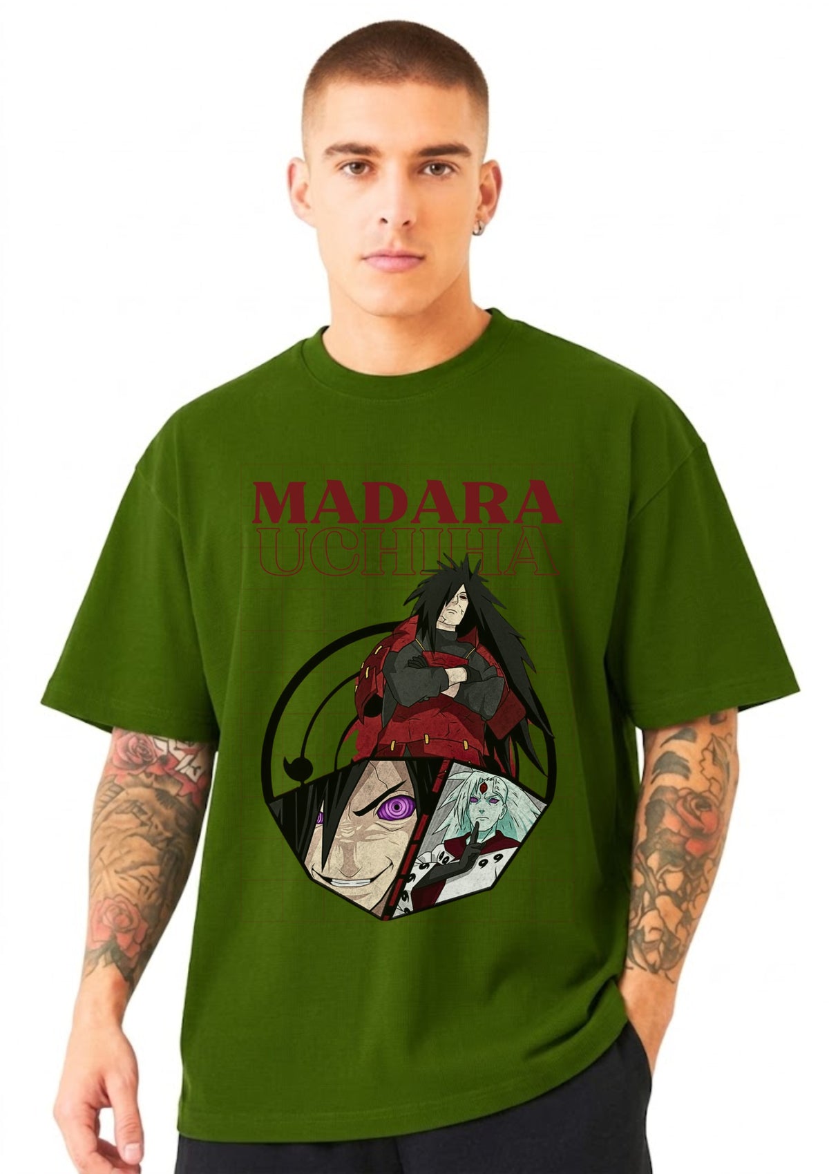 Madara Uchiha Graphic Oversized T-Shirt | 220 GSM | 100% Cotton