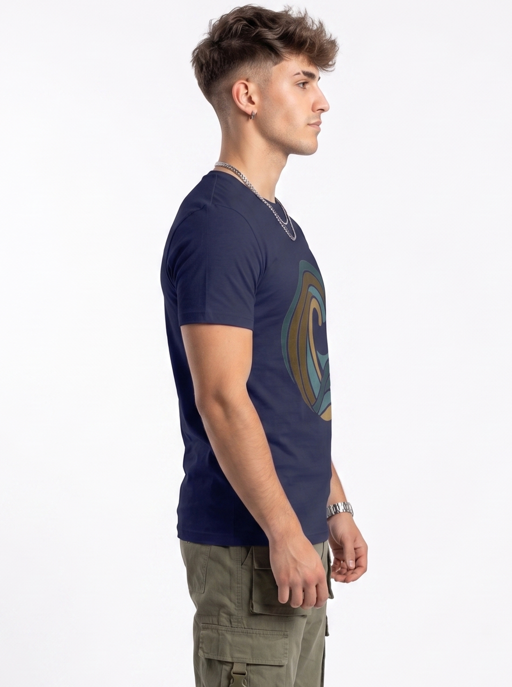 Coconut Tree Swirl Regular T-Shirt | 180 GSM | 100% Cotton