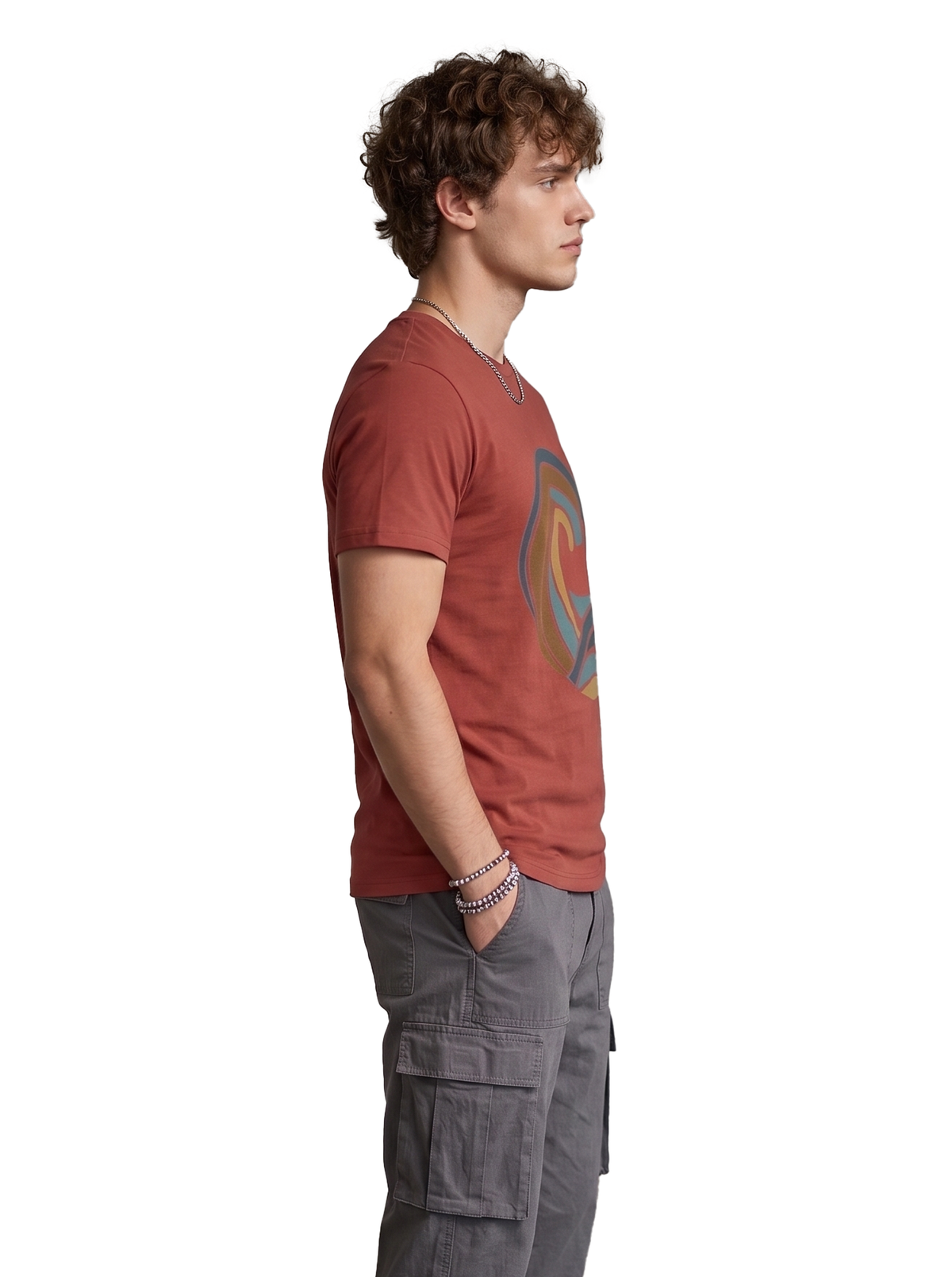 Coconut Tree Swirl Regular T-Shirt | 180 GSM | 100% Cotton