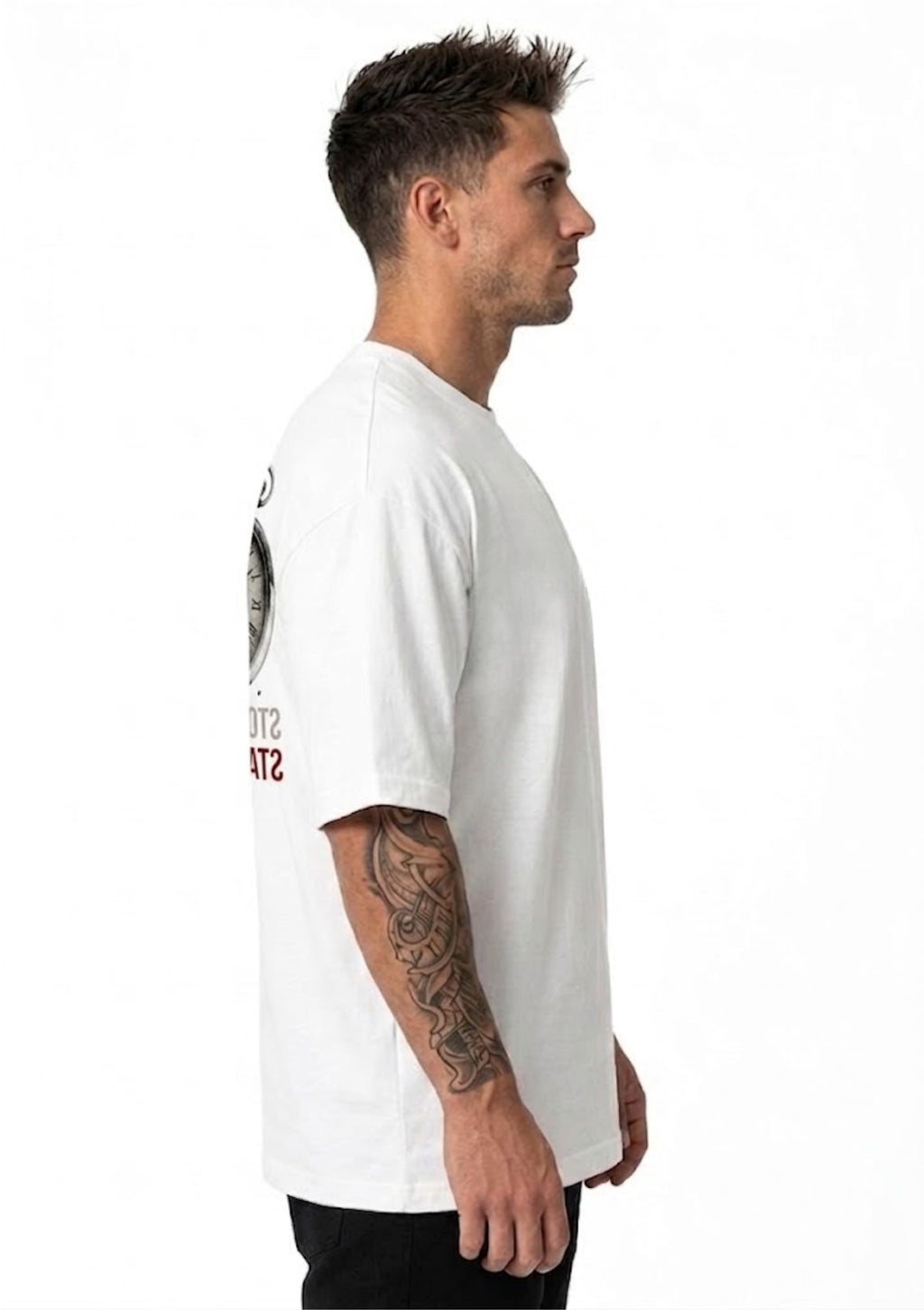 Stop Waiting Start Living Graphic Oversized T-Shirt | 220 GSM | 100% Cotton