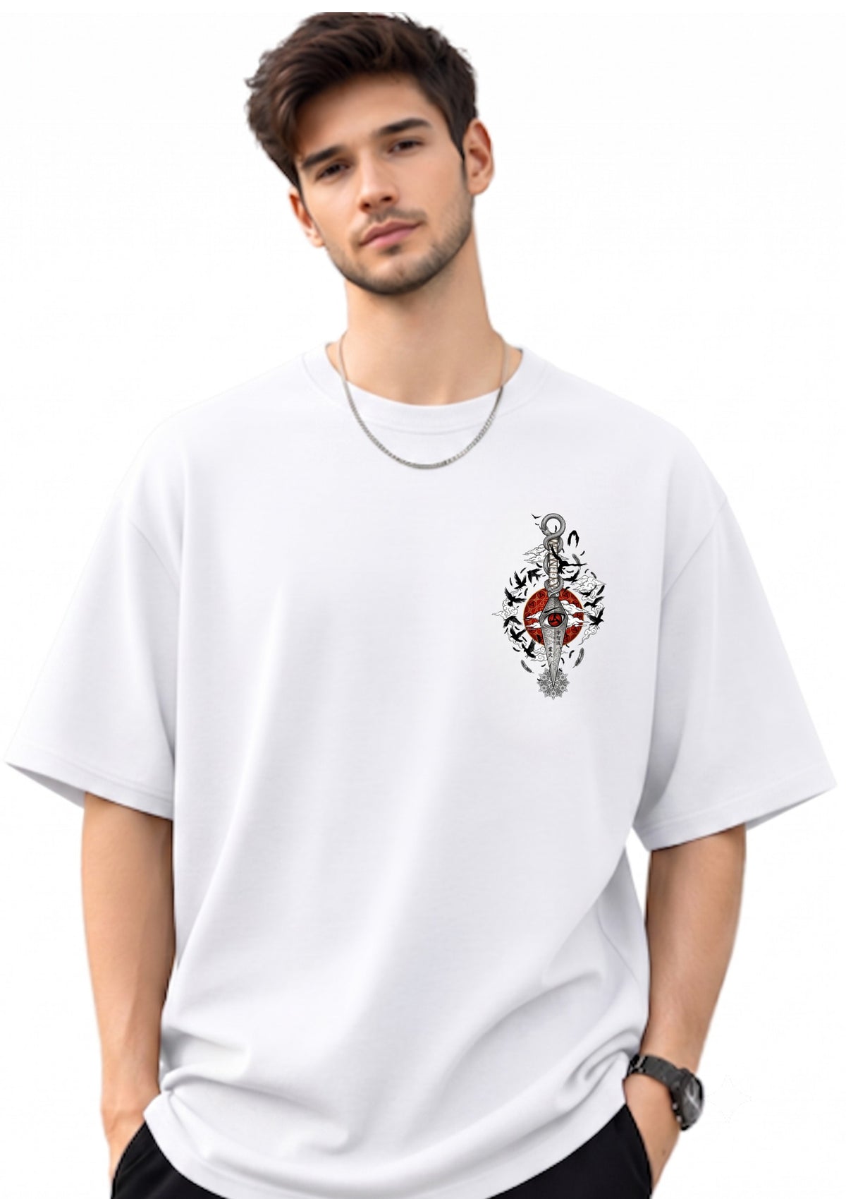Sword Eye Graphic Oversized T-Shirt | 220 GSM | 100% Cotton