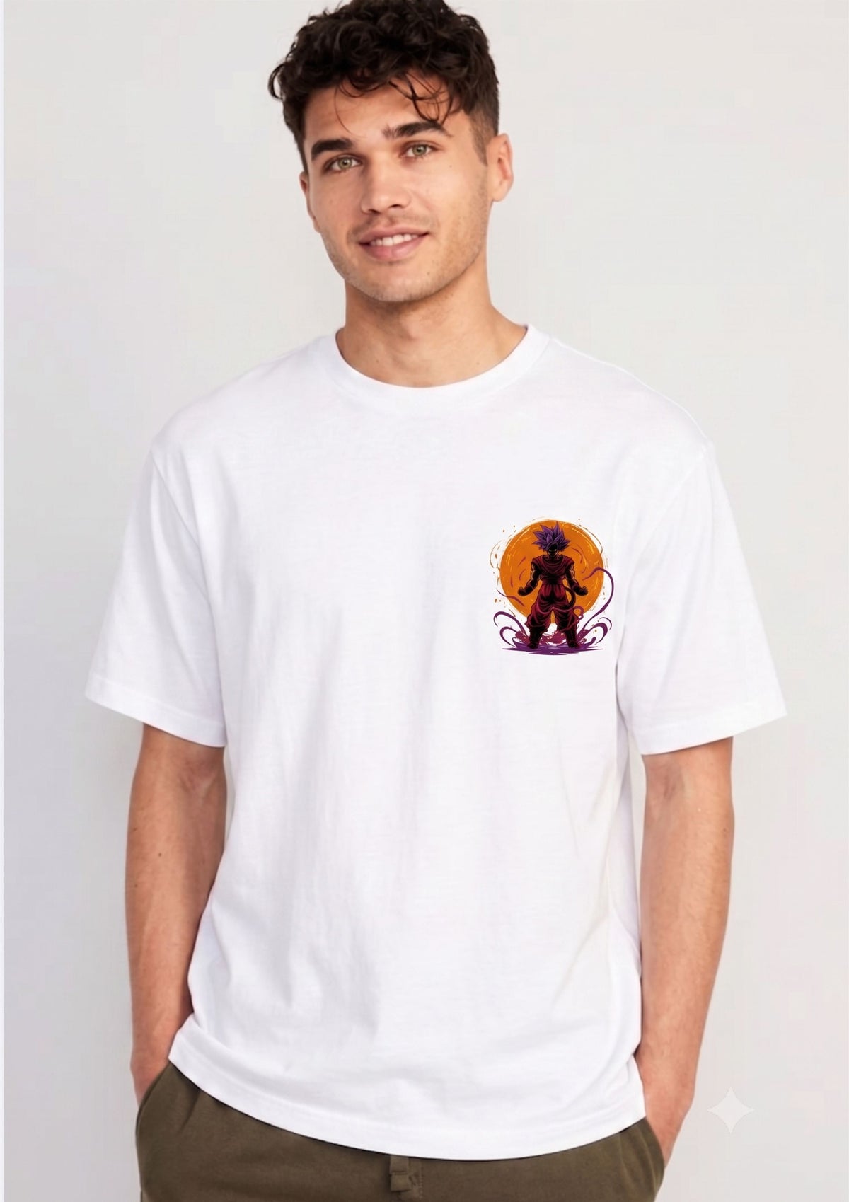 Goku Graphic Oversized T-Shirt | 220 GSM | 100% Cotton