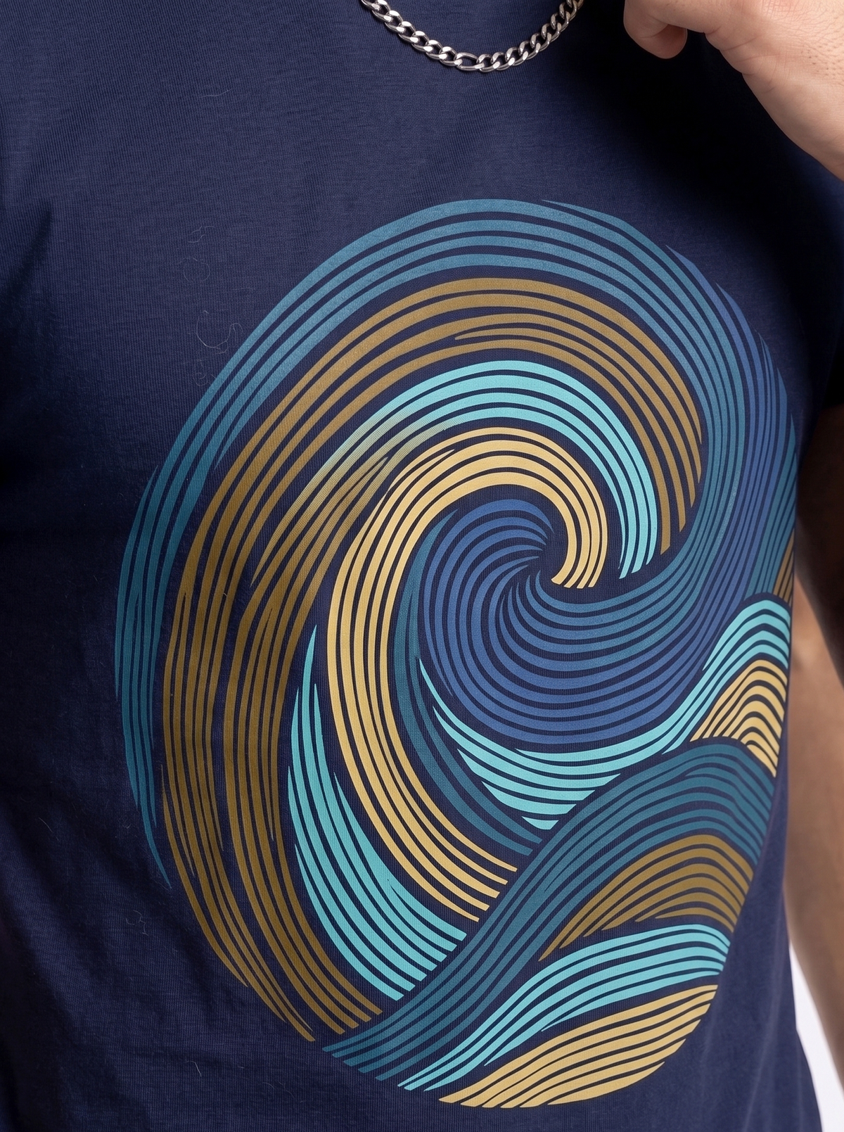 Coconut Tree Swirl Regular T-Shirt | 180 GSM | 100% Cotton